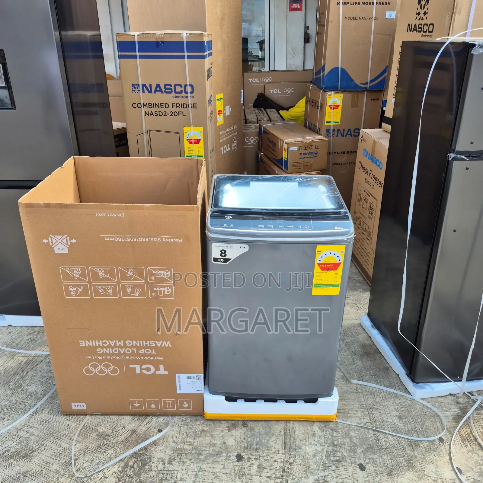 Stress Free TCL 8kg Top Load Fully Automatic Washing Machine