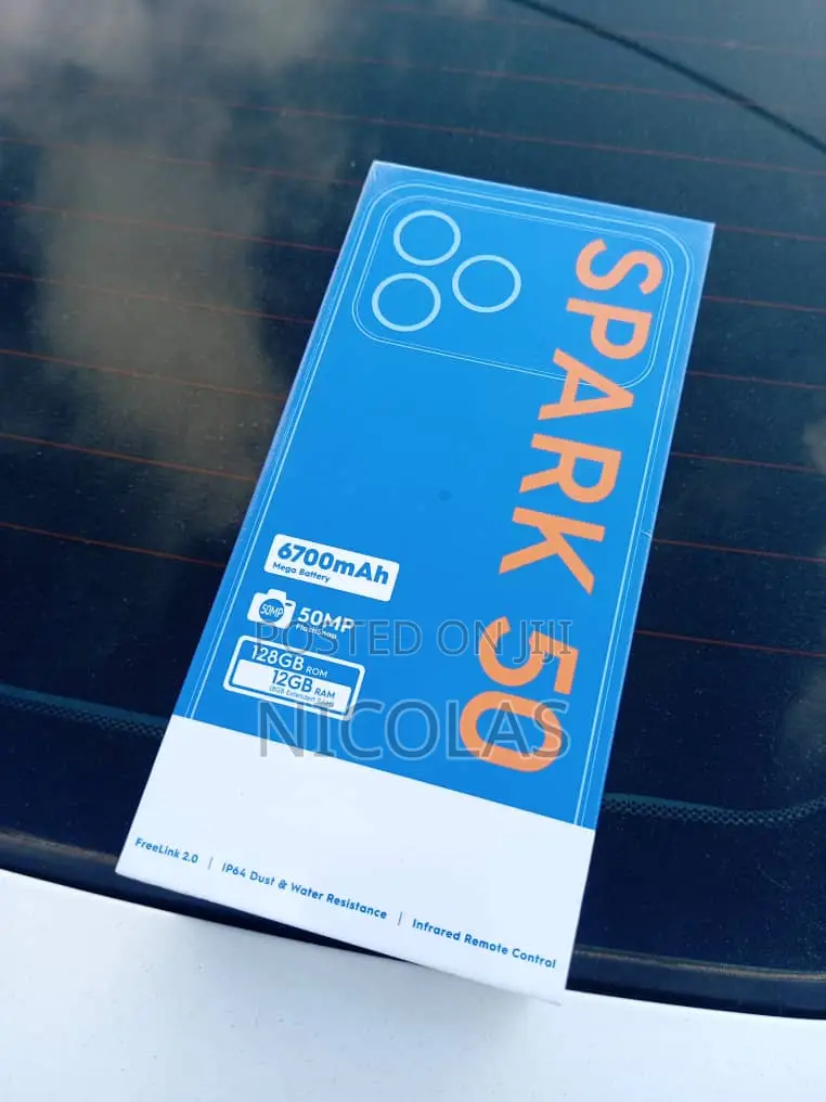 New Tecno Spark 50 128 GB Black