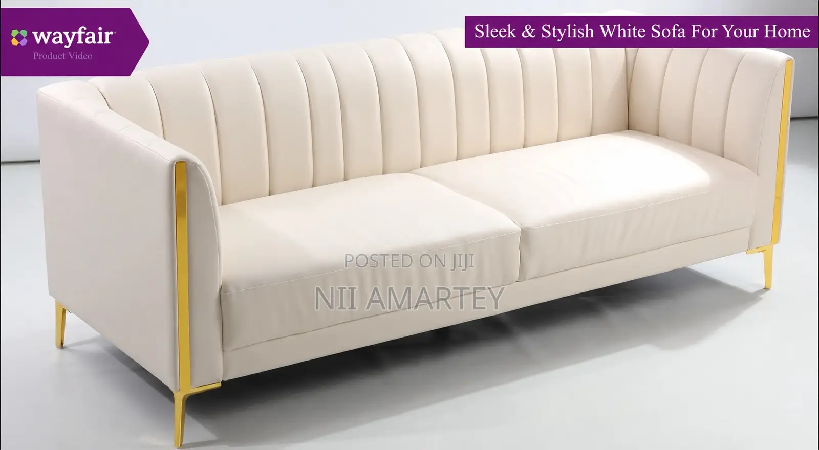 Brand New American Leather Tuxedo Arm Sofa