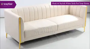 Brand New American Leather Tuxedo Arm Sofa