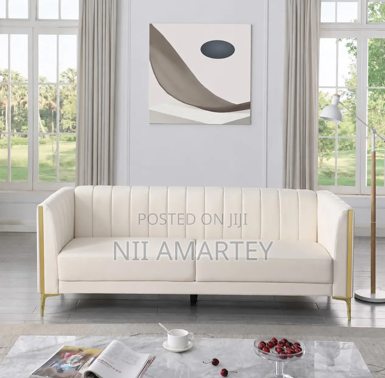 Brand New American Leather Tuxedo Arm Sofa