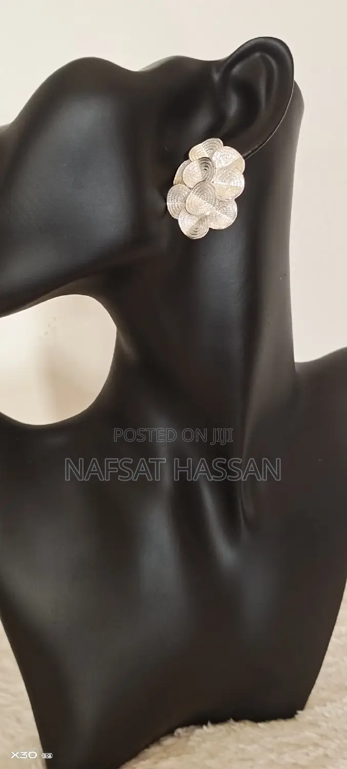Frosted Flower Luxury Earrings