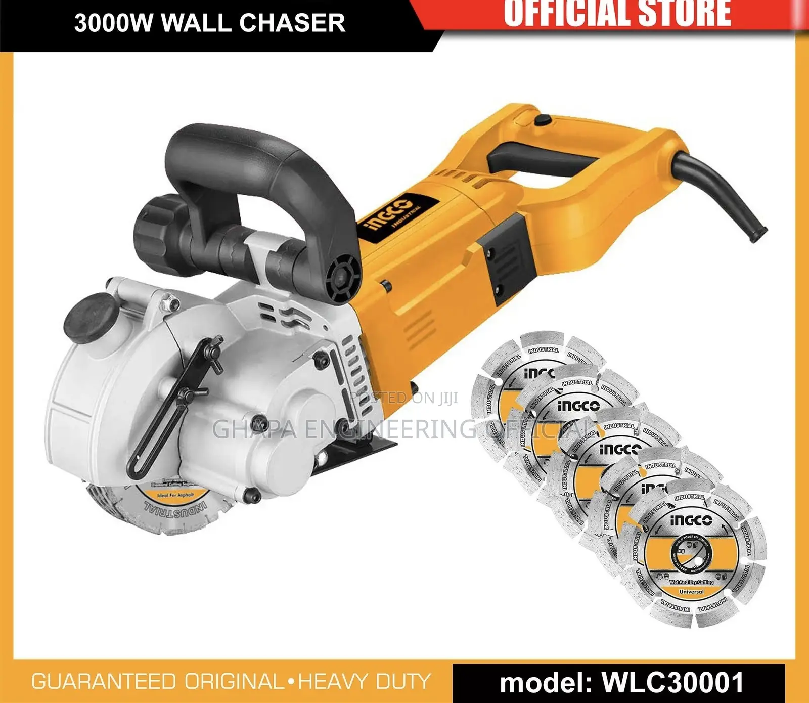 INGCO 3000W Heavy-Duty Wall Chaser / Wall Cutter for Rent – Kumasi