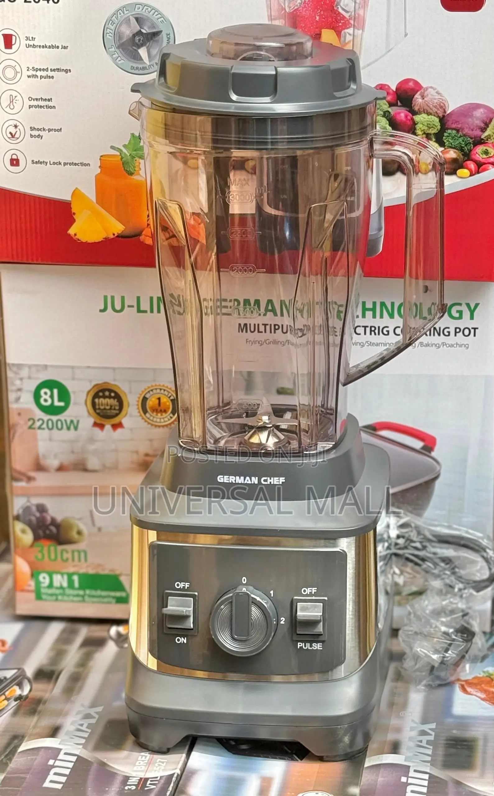 German Chef 2 in 1 Unbeatable Blender