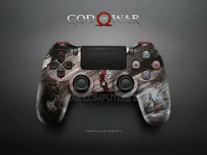 PlayStation 4 Controller God of War Custom Design Concept