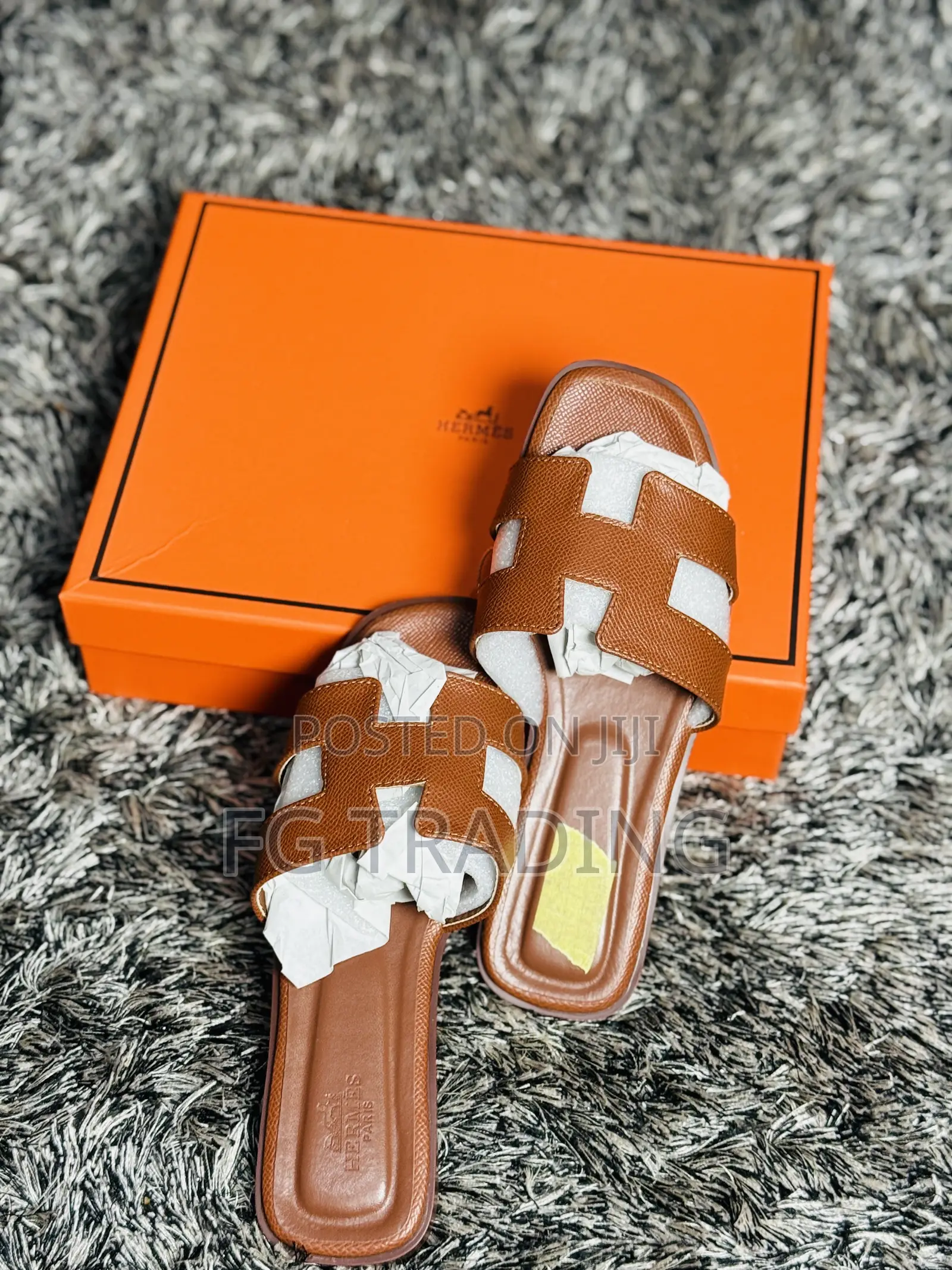 Brown Hermes _ Ladies Slippers