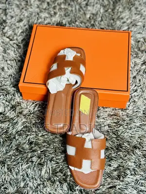 Brown Hermes _ Ladies Slippers