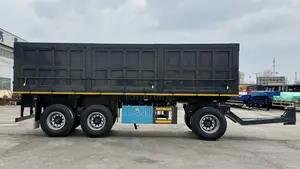 3 Axles Full With Double Side Heavy Duty New Rear Dumping