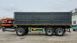 3 Axles Full With Double Side Heavy Duty New Rear Dumping