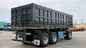 3 Axles Full With Double Side Heavy Duty New Rear Dumping