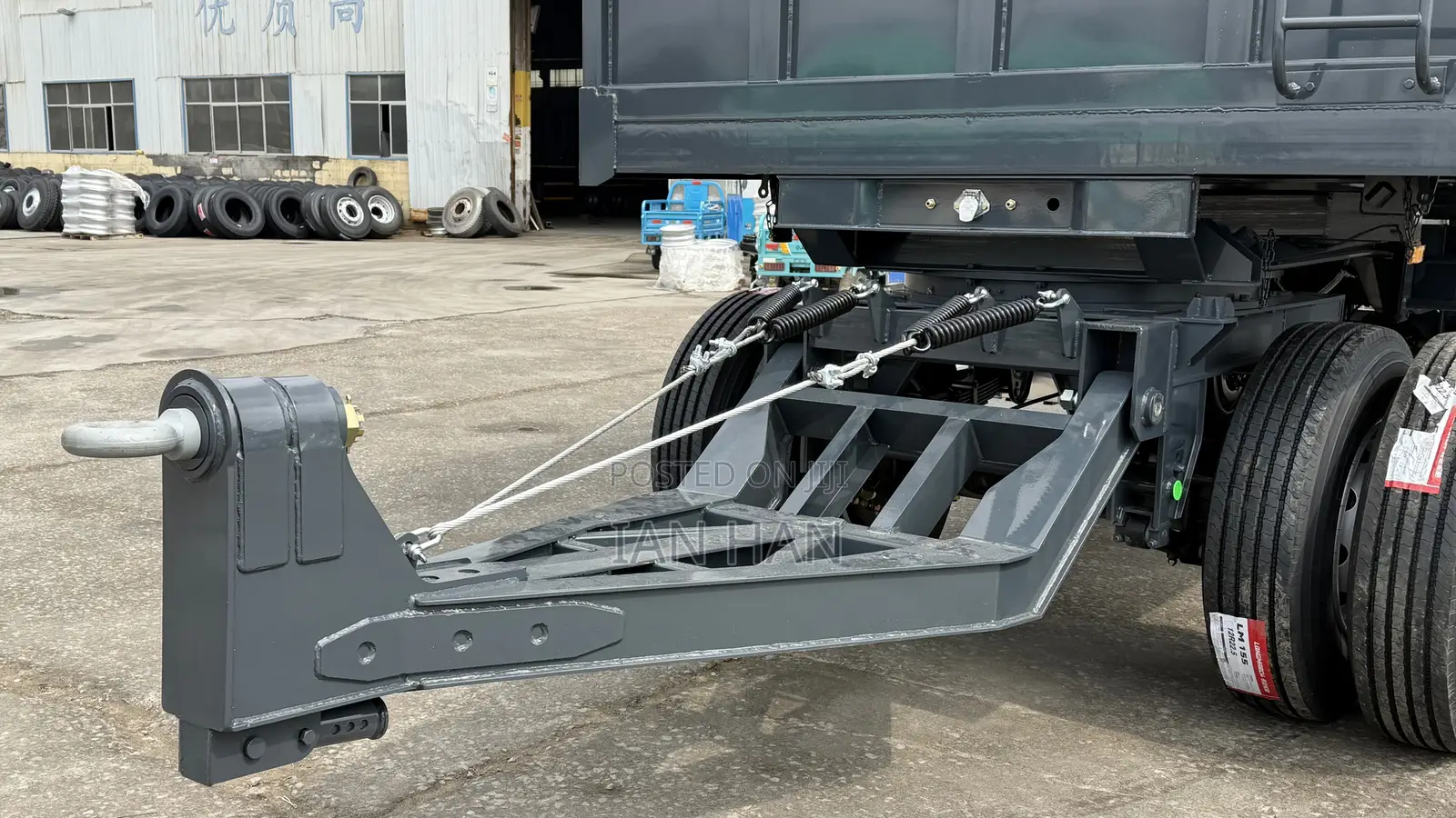 3 Axles Full With Double Side Heavy Duty New Rear Dumping