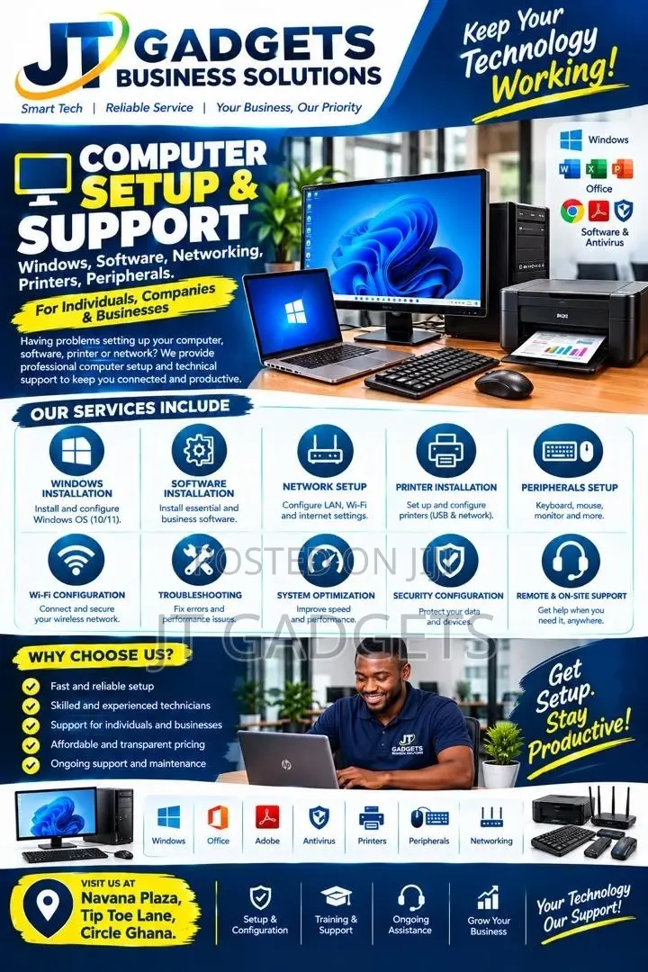 Laptop/Computer Setup Support