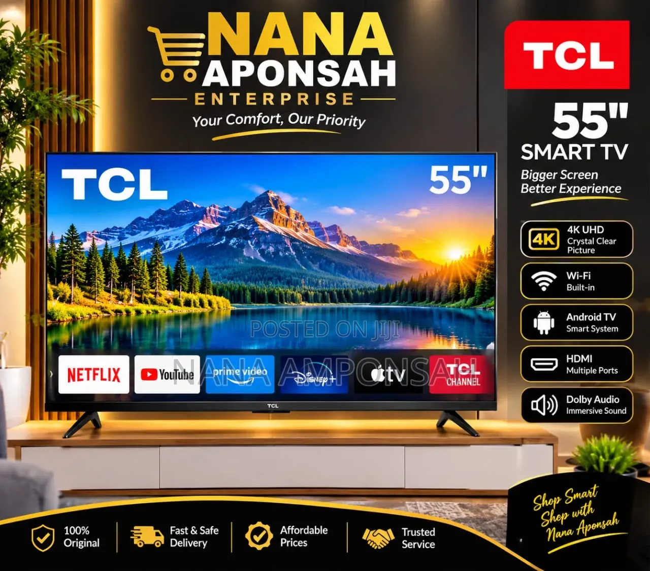 TCL 55 Inches Smart TV