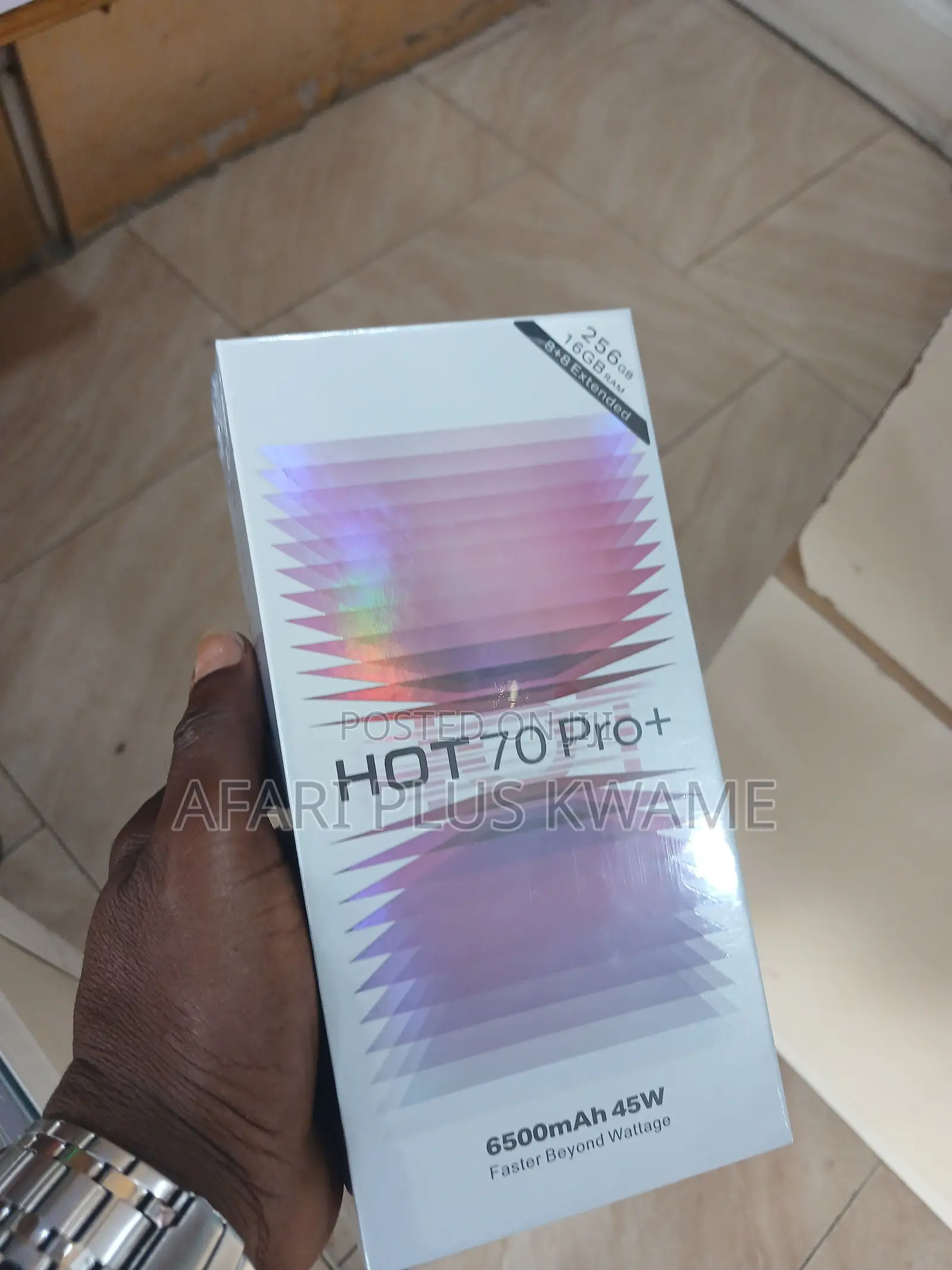 New Infinix Hot 70 Pro 5G+ 256 GB Gray