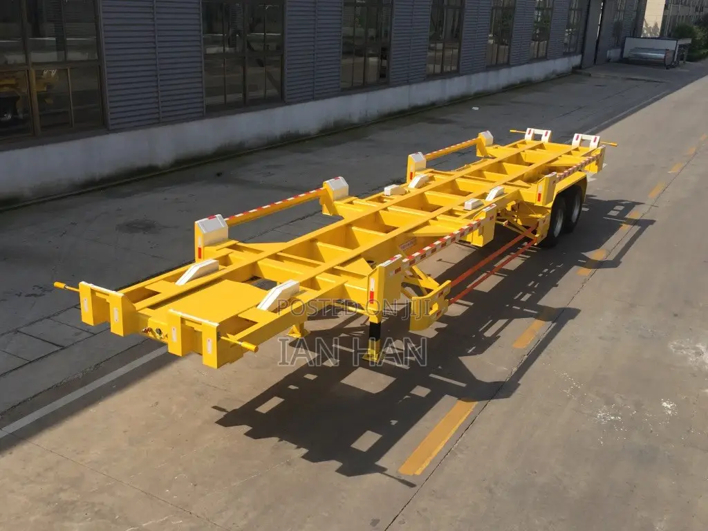 20/40feet 3 Axles Skeleton Container Transport Chassis/Frame Trailer