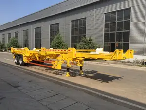 20/40feet 3 Axles Skeleton Container Transport Chassis/Frame Trailer