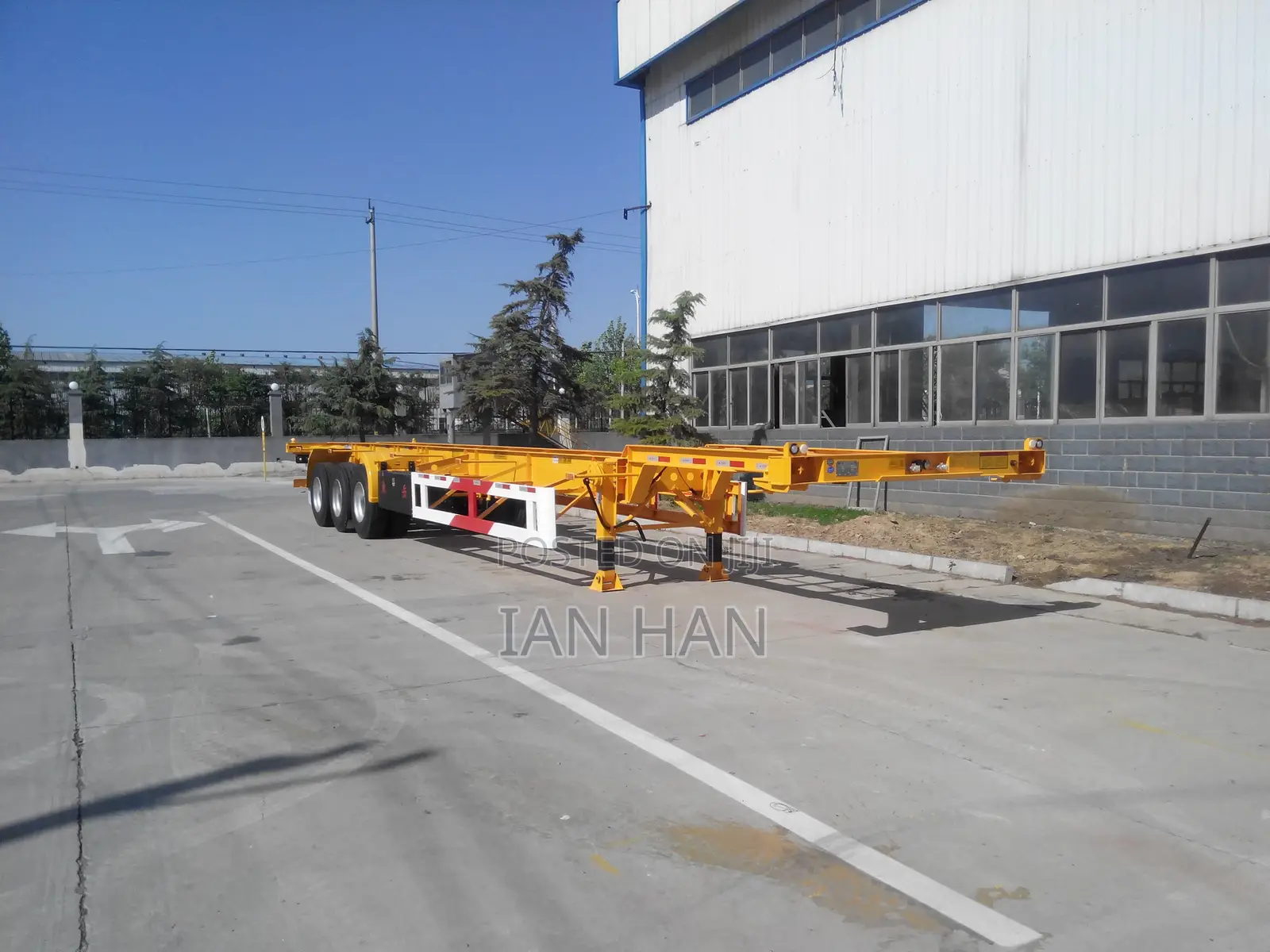 20/40feet 3 Axles Skeleton Container Transport Chassis/Frame Trailer