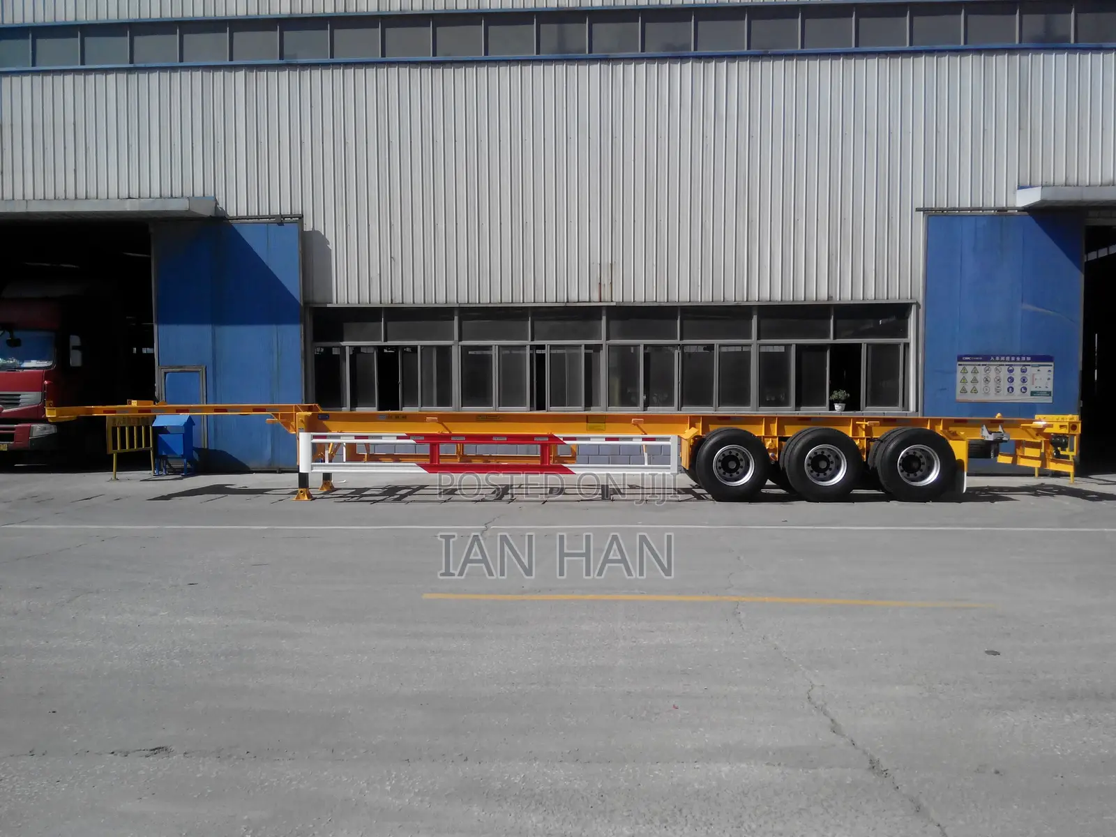 20/40feet 3 Axles Skeleton Container Transport Chassis/Frame Trailer