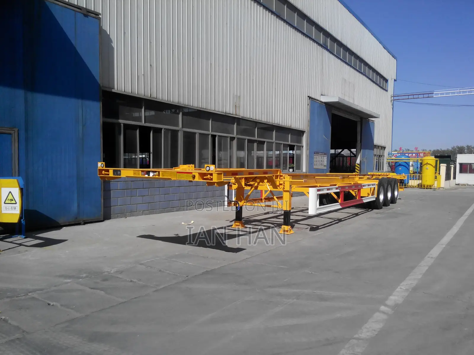 20/40feet 3 Axles Skeleton Container Transport Chassis/Frame Trailer
