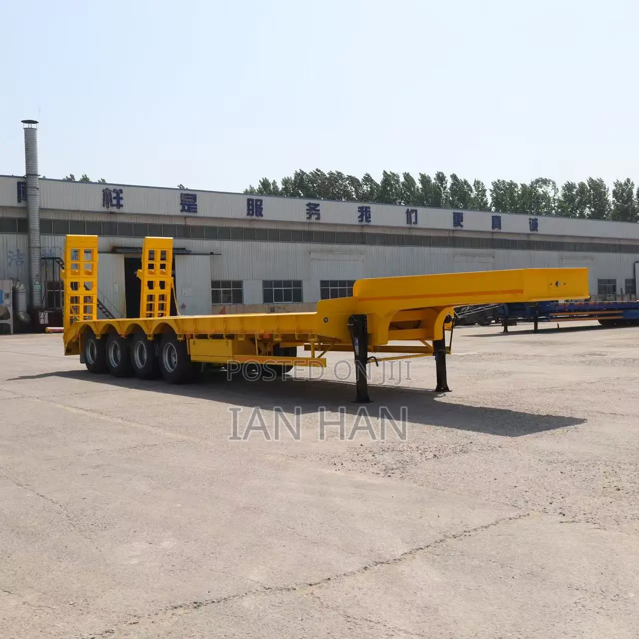 Heavy Duty 3/4/5/6 Axles Machine Transport Low Bed Semi Trailer