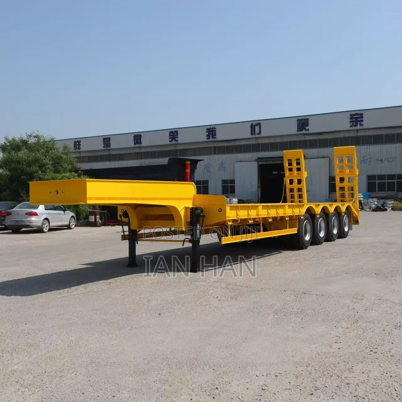 Heavy Duty 3/4/5/6 Axles Machine Transport Low Bed Semi Trailer
