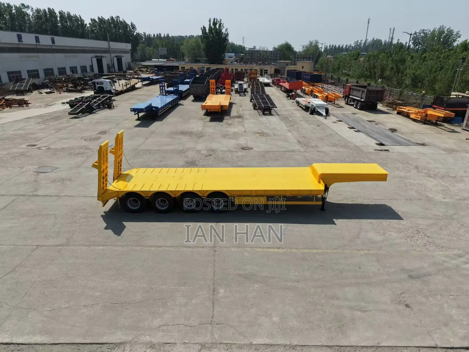 Heavy Duty 3/4/5/6 Axles Machine Transport Low Bed Semi Trailer
