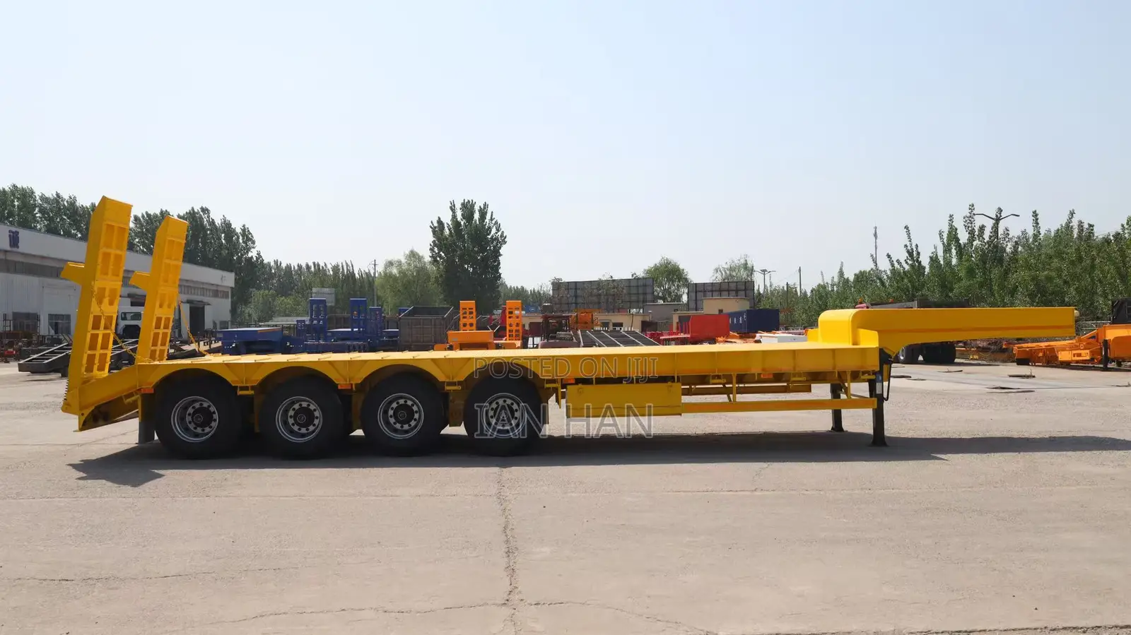 Heavy Duty 3/4/5/6 Axles Machine Transport Low Bed Semi Trailer