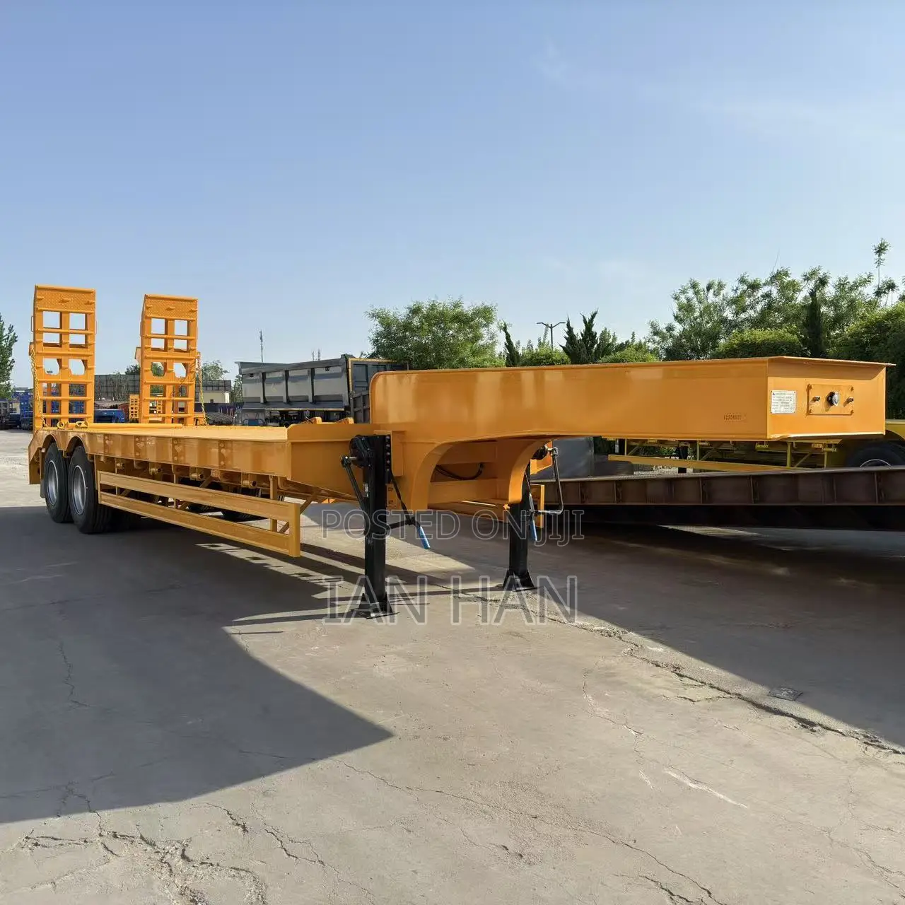Heavy Duty 3/4/5/6 Axles Machine Transport Low Bed Semi Trailer