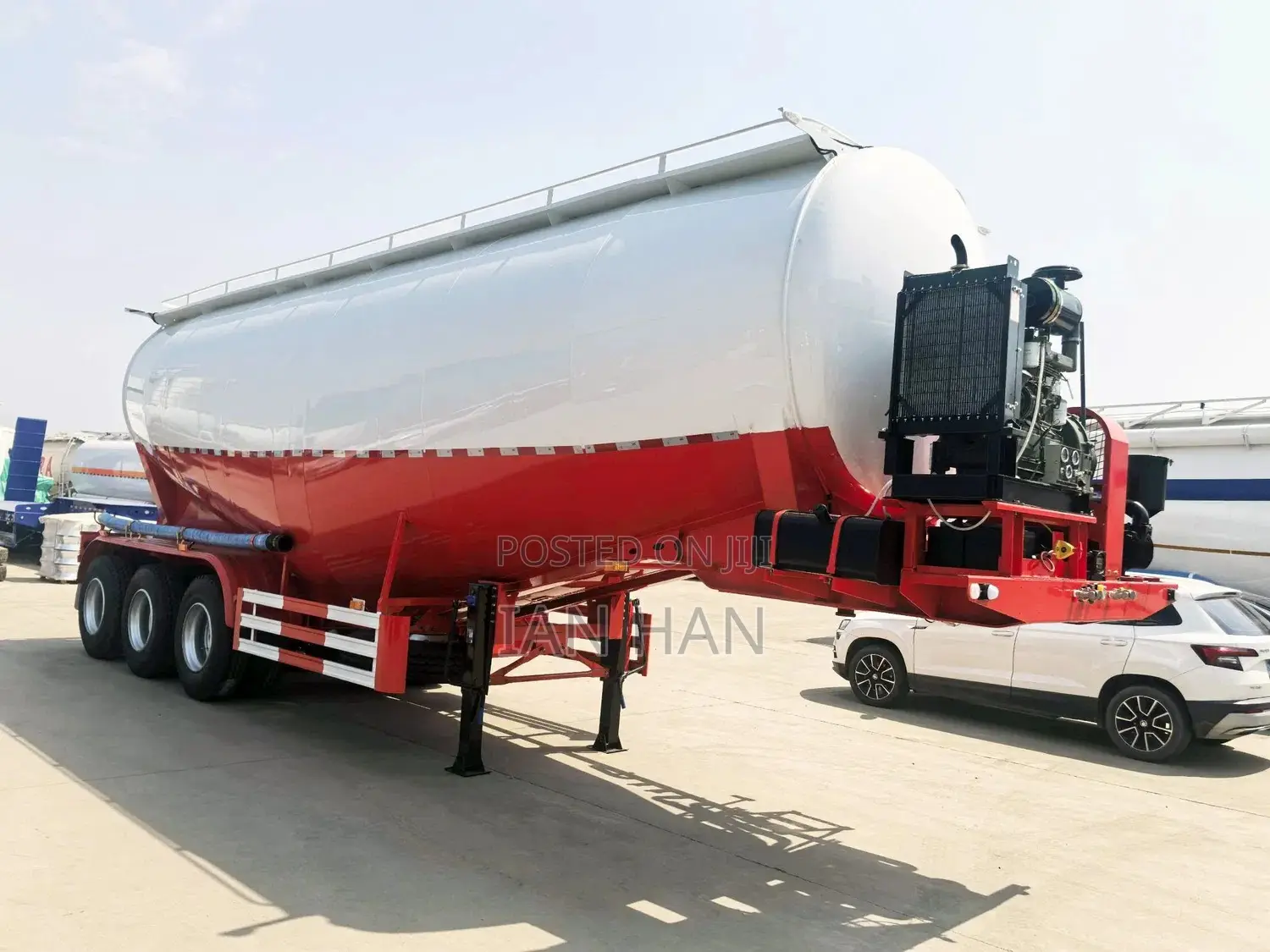 40 M3 CBM Bulk Cement Powder Tanker Semi Trailer 3 Axles