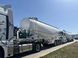 40 M3 CBM Bulk Cement Powder Tanker Semi Trailer 3 Axles