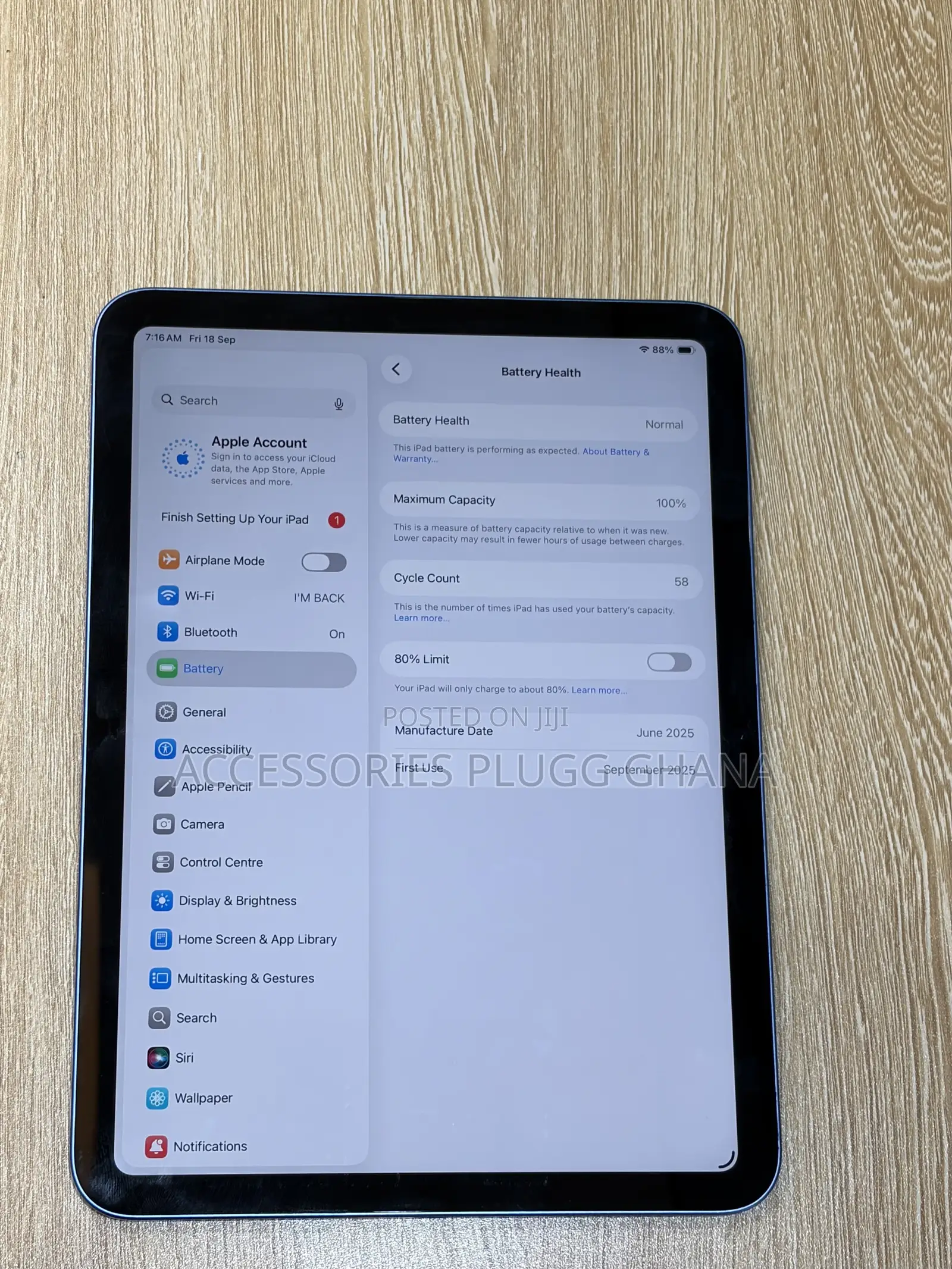 Apple iPad Air 11 (2026) 128 GB Blue