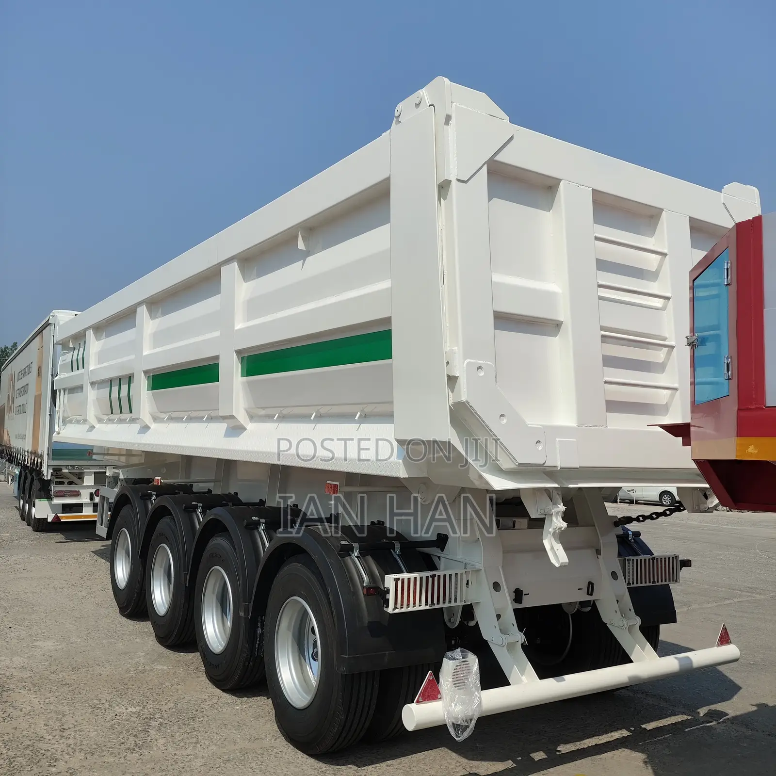3/4/5/6 Axle U Shape Tipper Dump Trailer for Sand Transportation