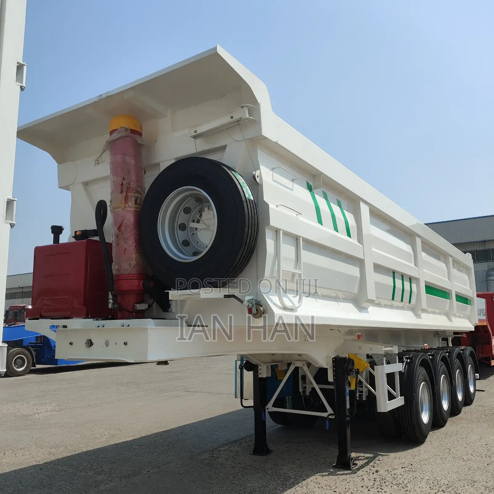 3/4/5/6 Axle U Shape Tipper Dump Trailer for Sand Transportation