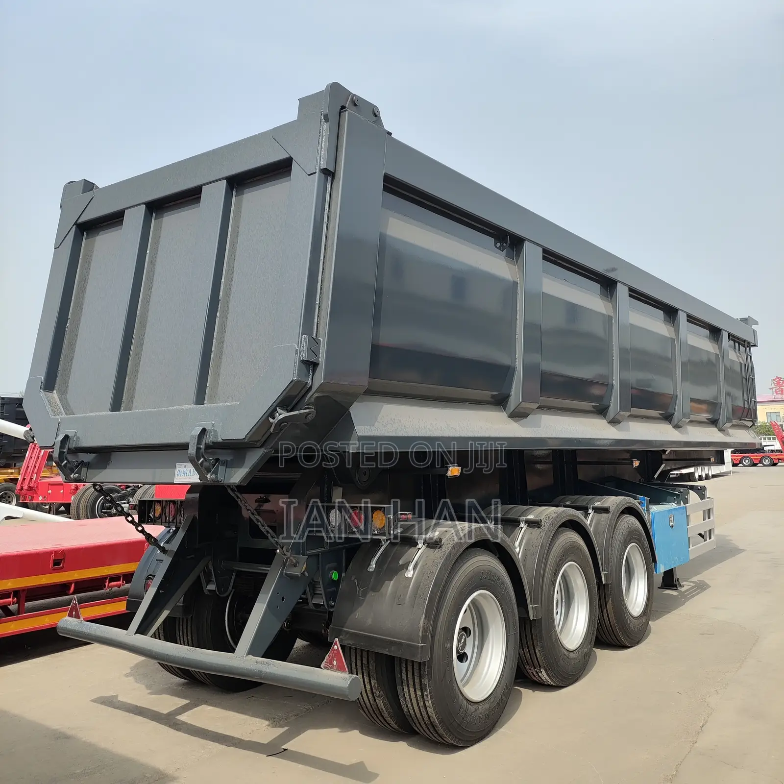 3/4/5/6 Axle U Shape Tipper Dump Trailer for Sand Transportation