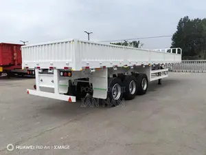 Stake Drop-Side Sidewall Transport Truck Semi-Trailer