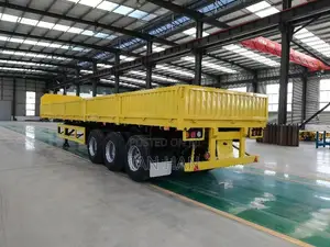 Stake Drop-Side Sidewall Transport Truck Semi-Trailer