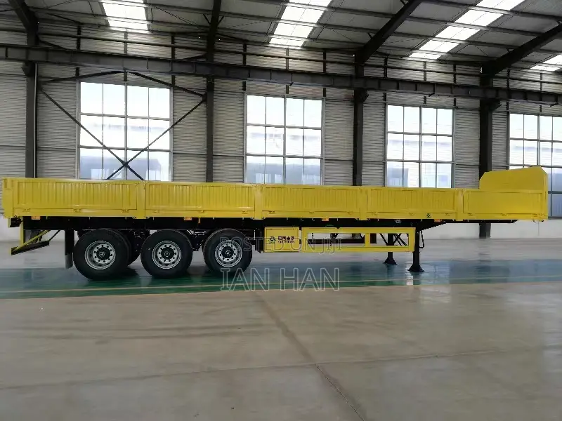 Stake Drop-Side Sidewall Transport Truck Semi-Trailer