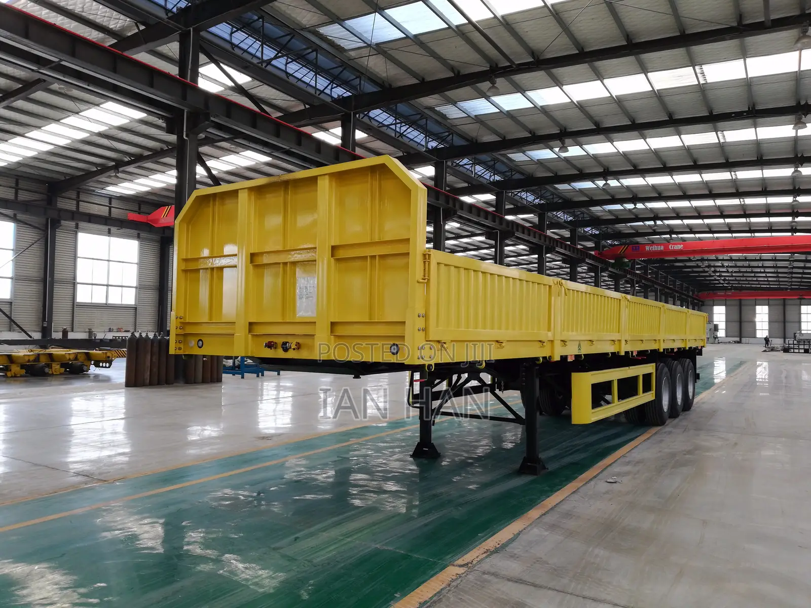 Stake Drop-Side Sidewall Transport Truck Semi-Trailer