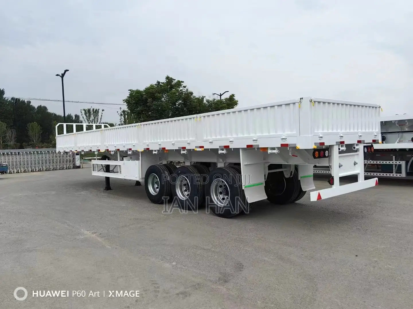 Stake Drop-Side Sidewall Transport Truck Semi-Trailer