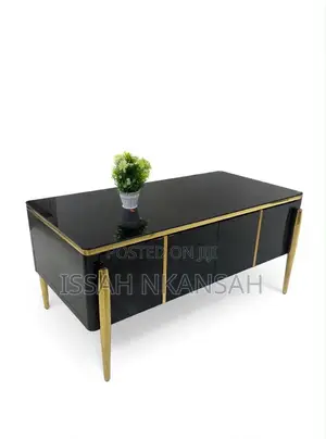 Black Gold TV Stand Set