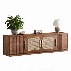 TV Stand With 6-Tier Storage Shelf
