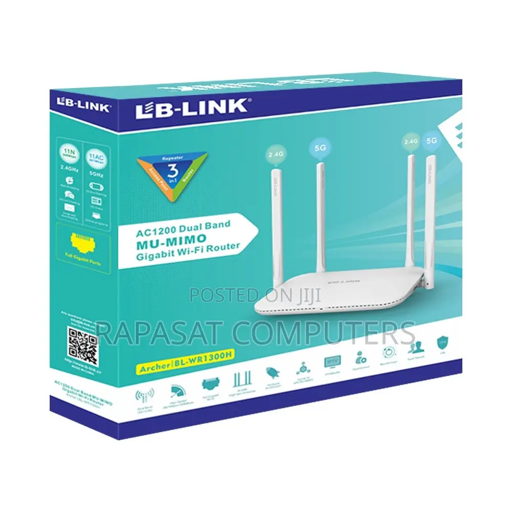 LB-Link BL-WR1300H Dual Band MU-MIMO Gigabit Wi-Fi Router