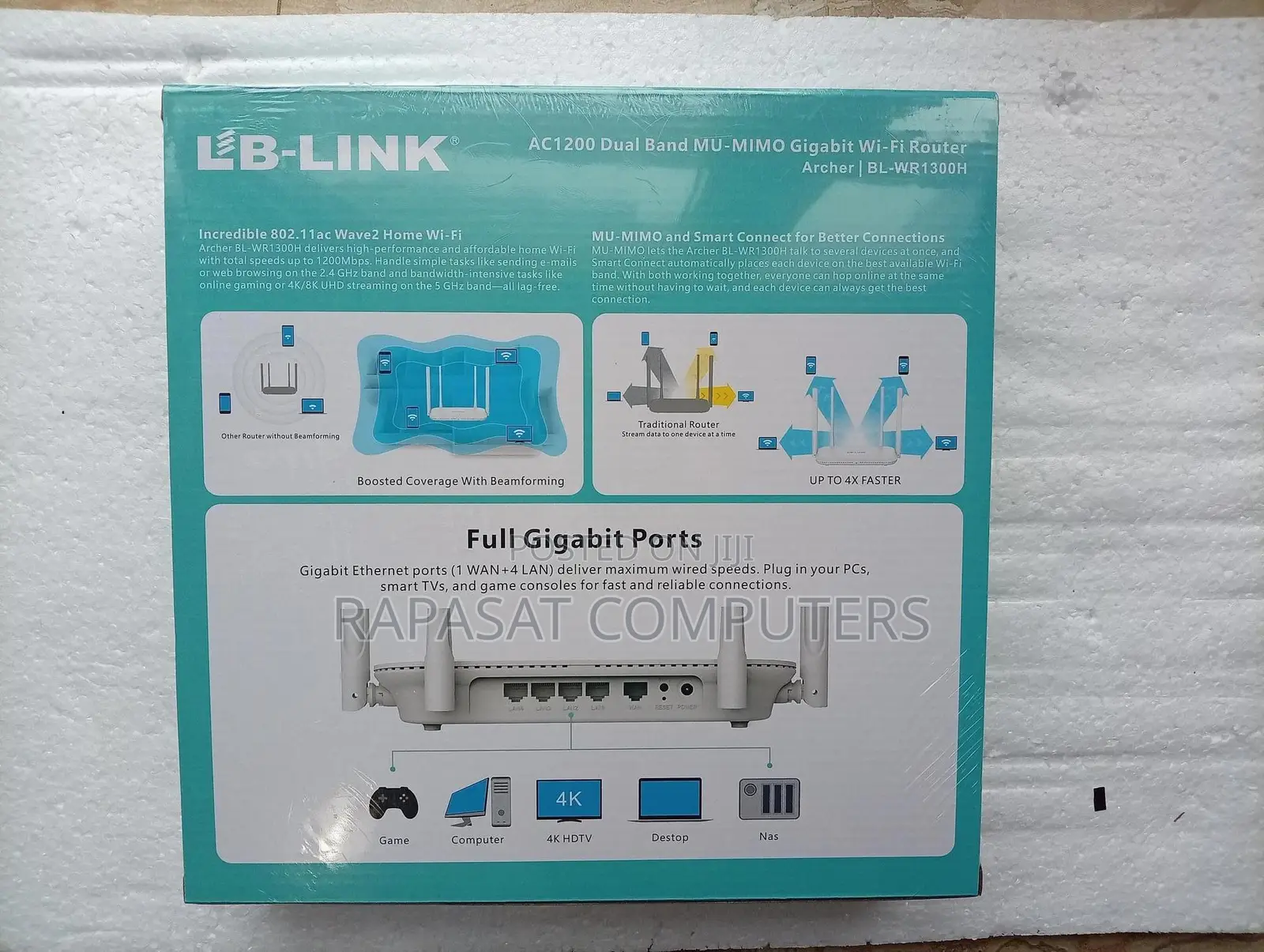 Lblink Ac1200 Dual Band Mu-Mimo Gigabit Wifi Router Bl-Wr1300h