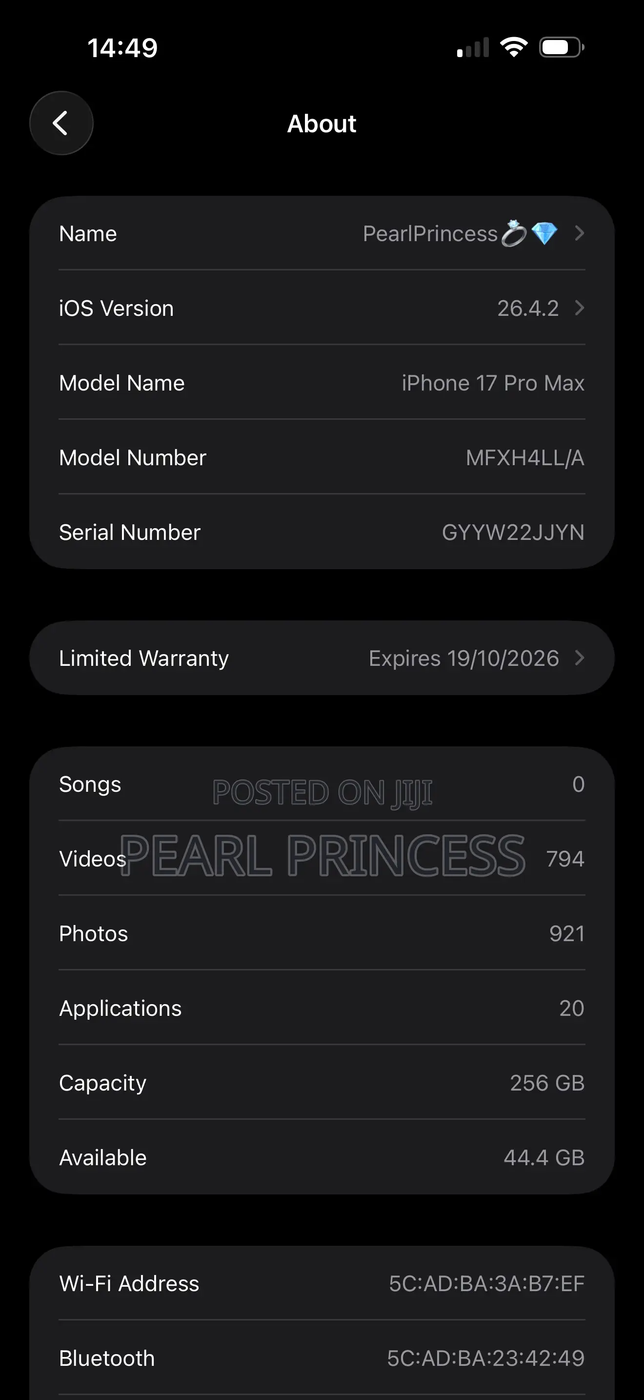 Apple iPhone 17 Pro Max 256 GB Orange