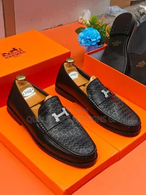 Authentic Hermes Leather Loafers