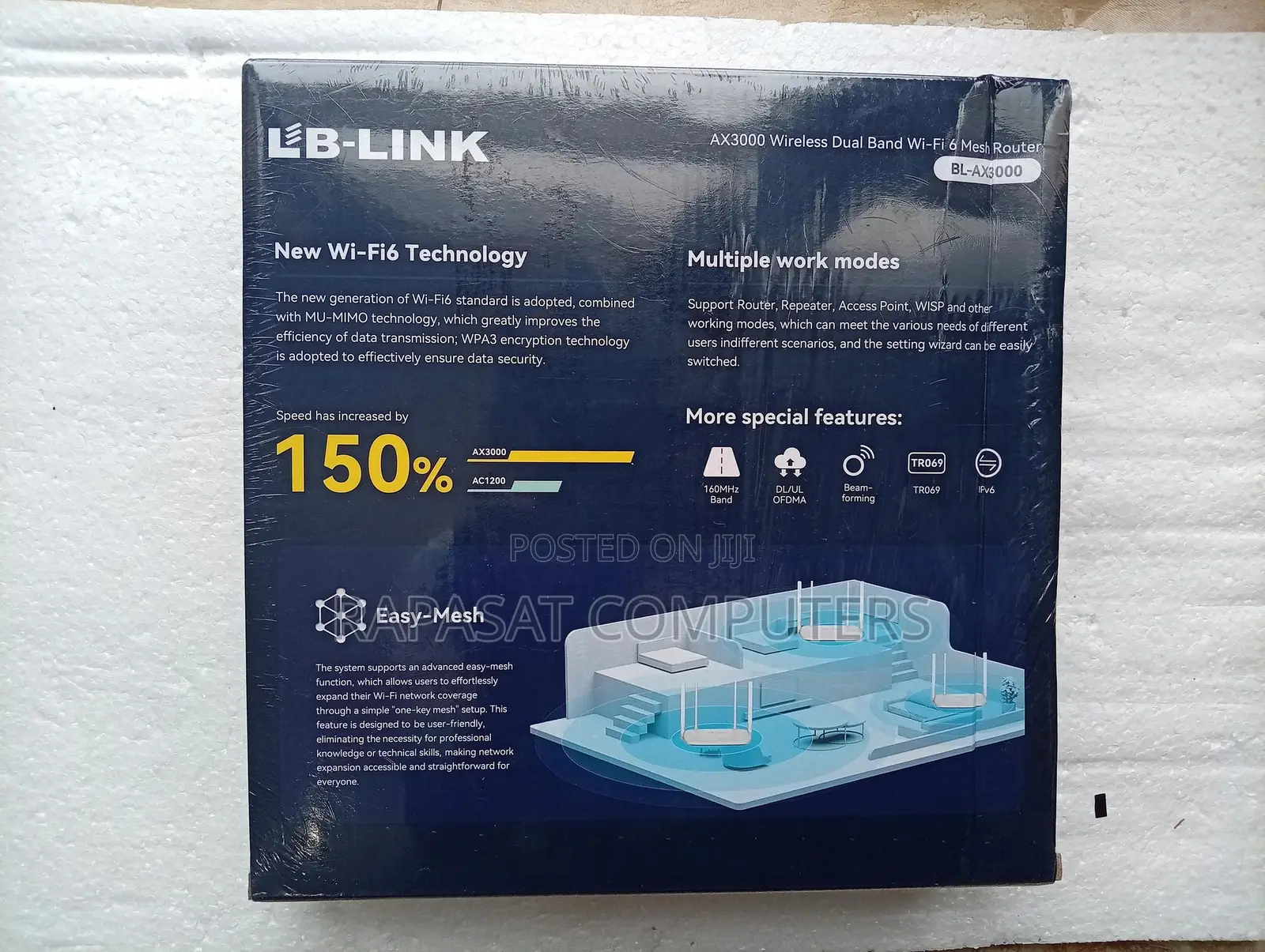 Lblink Ax3000 Wireless Dual Band Wifi 6 Mesh Router Bl-Ax3000