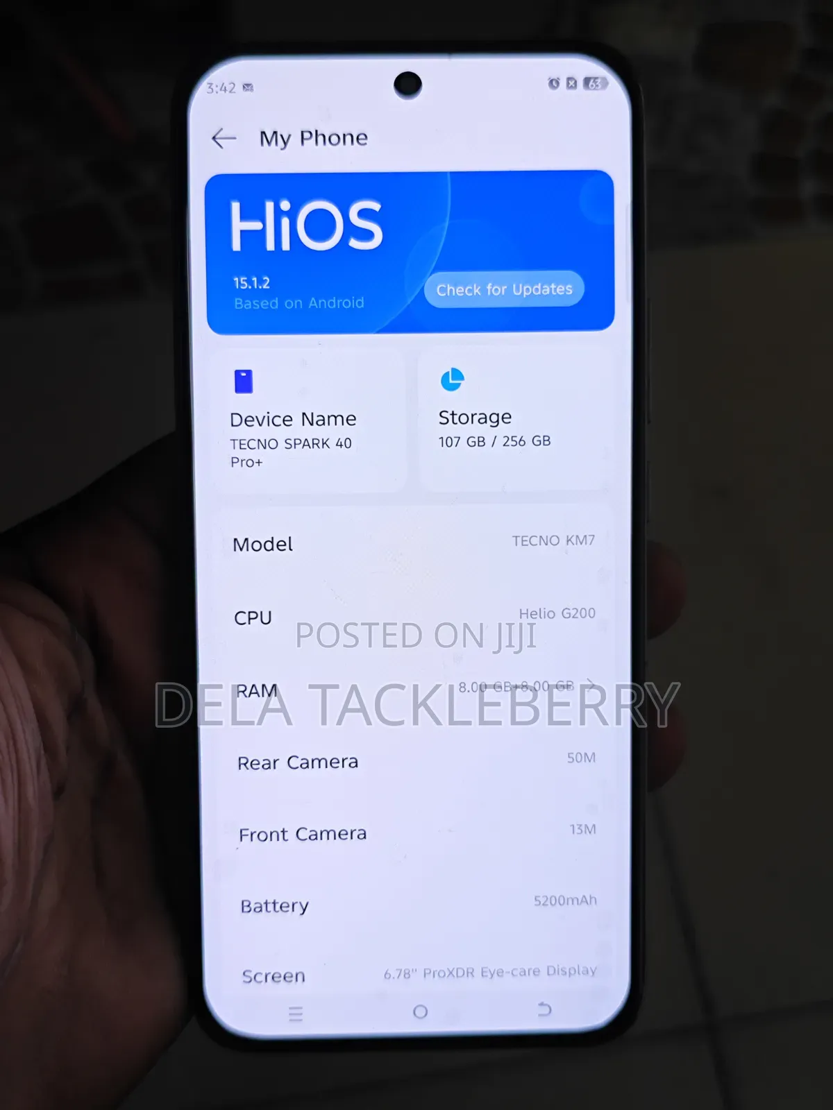 Tecno Spark 40 Pro+ 256 GB Gray
