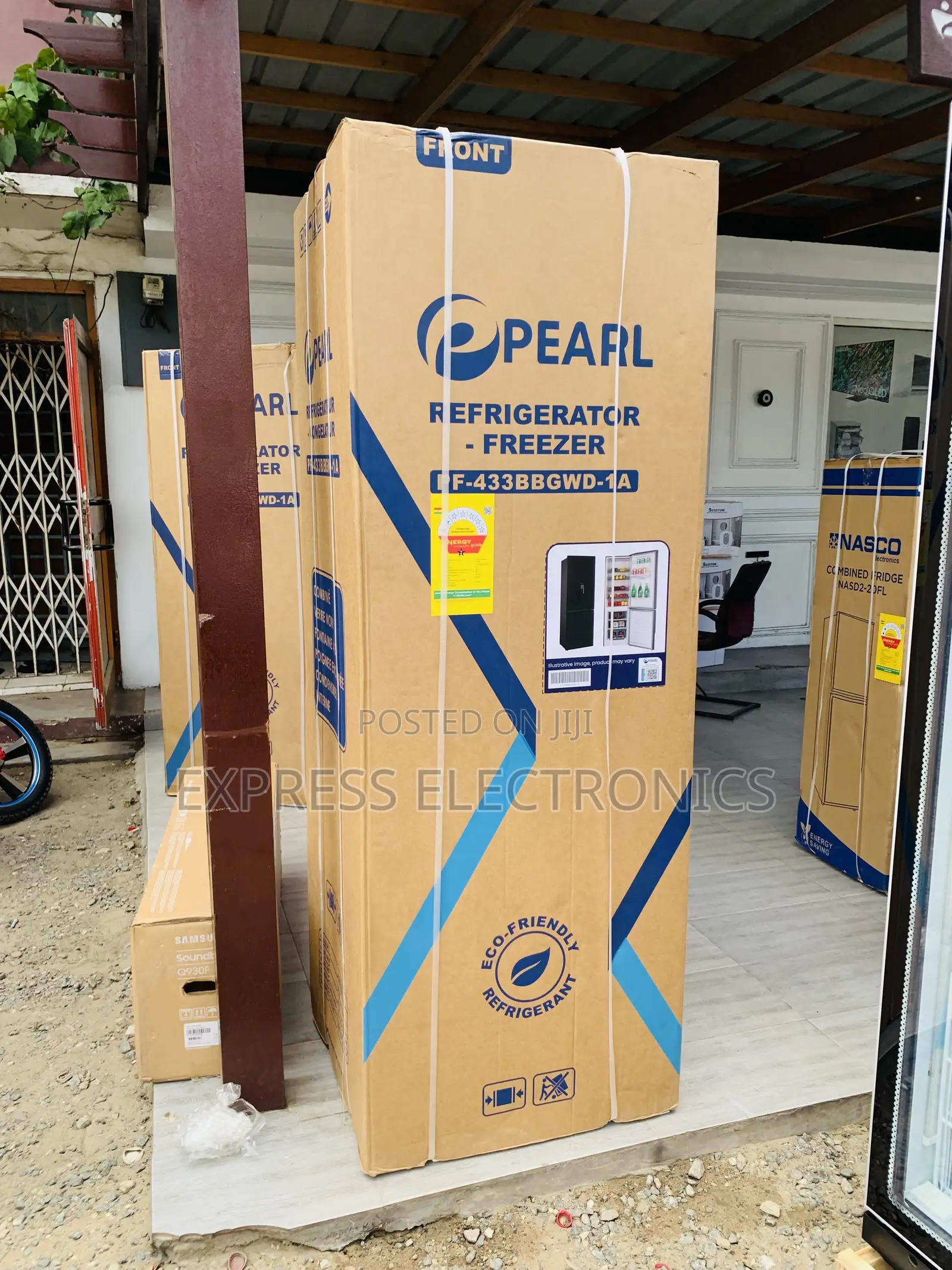 Grab Pearl 309L Double Door Refrigerator (PF-433 Bottom-Freezer—-