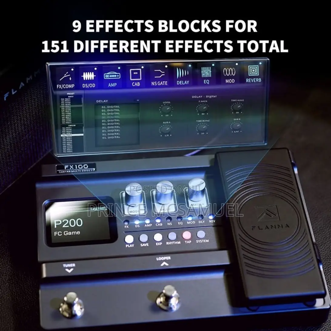 FLAMMA FX100 Guitar Multi-Effects Pedal