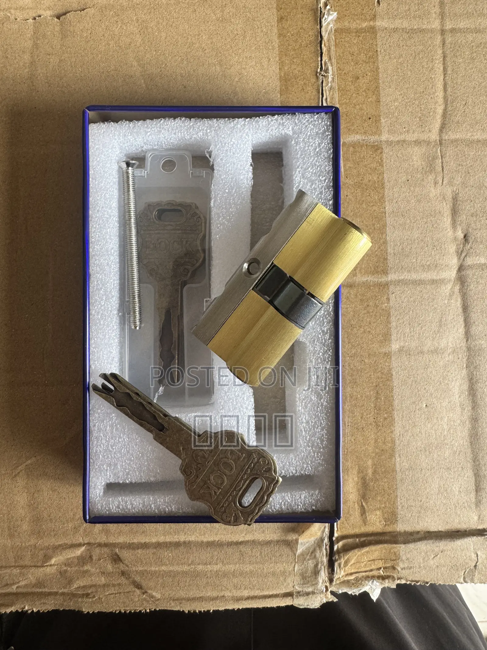 Wooden Door Cylinder and Keys,boxed,class C Cylinder
